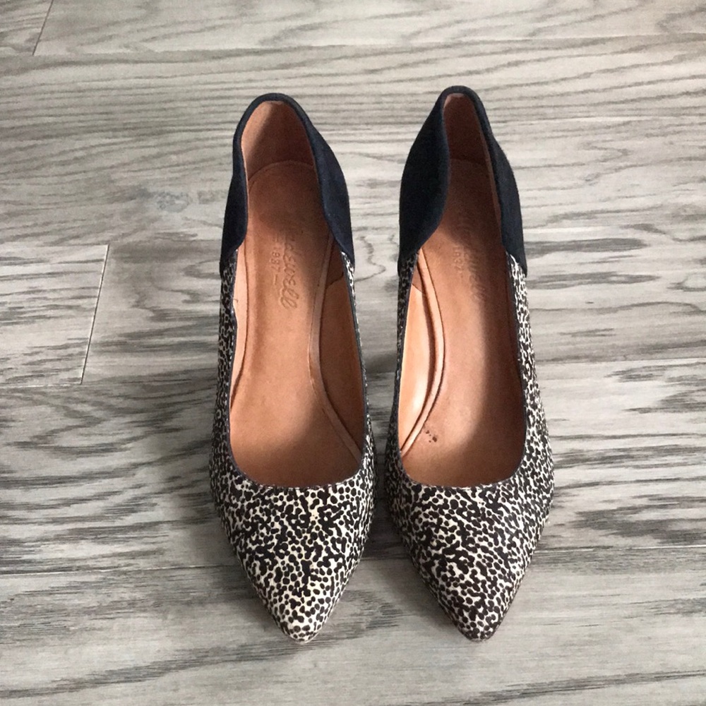 Madewell Maddie Speckle Heels size 8